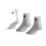 Unisex Mid-Cut Ankle Socks - 3 Pairs, White, A701_ONE, thumbnail image number 21