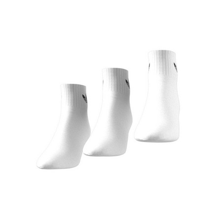 Unisex Mid-Cut Ankle Socks - 3 Pairs, White, A701_ONE, large image number 22