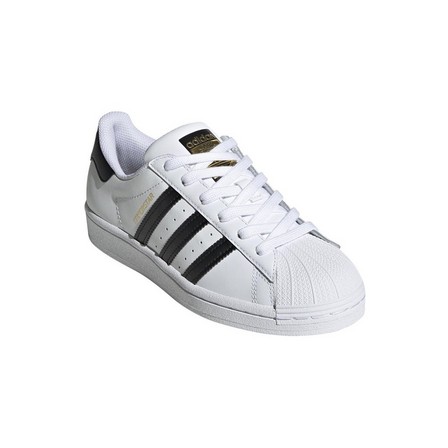 Unisex Kids Superstar Shoes, white, A701_ONE, large image number 4
