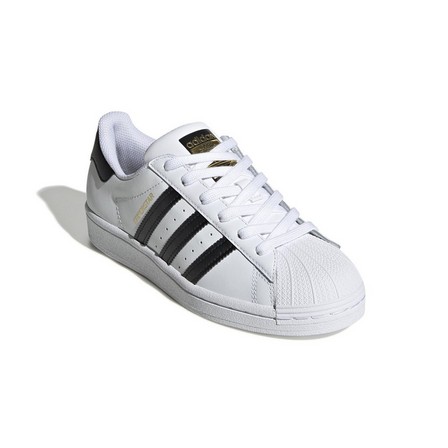 Unisex Kids Superstar Shoes, white, A701_ONE, large image number 5
