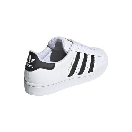 Unisex Kids Superstar Lace Shoes, White, A701_ONE, large image number 6