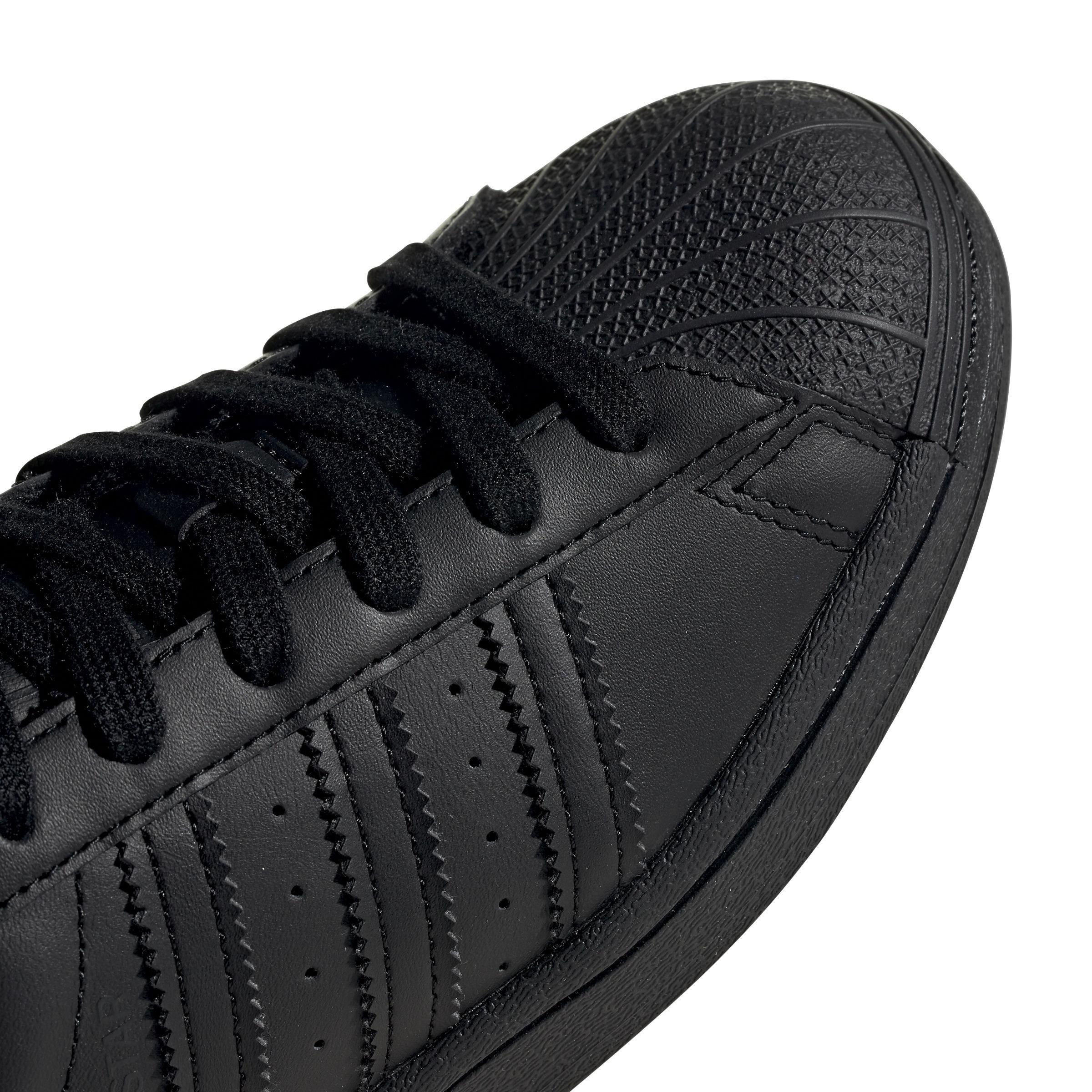 Kids Unisex Superstar Shoes, Black, A701_ONE, large image number 11