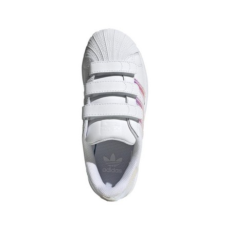 Unisex Kids Superstar Shoes Ftwr, White, A701_ONE, large image number 4