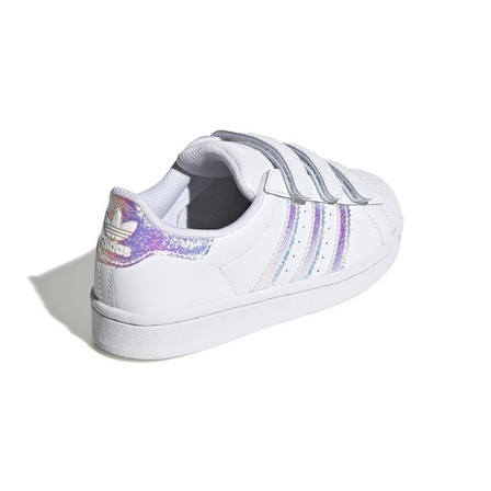Unisex Kids Superstar Shoes Ftwr, White, A701_ONE, large image number 8