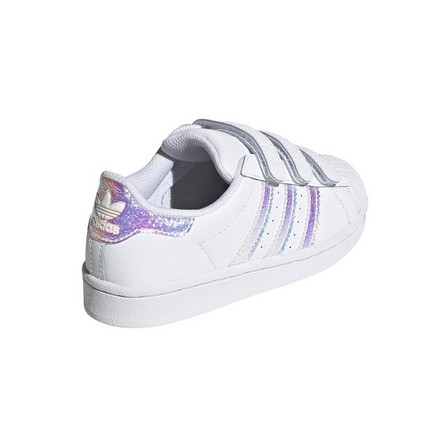 Unisex Kids Superstar Shoes Ftwr, White, A701_ONE, large image number 9