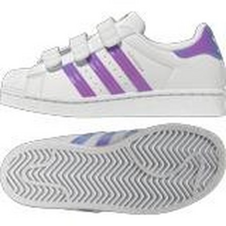Unisex Kids Superstar Shoes Ftwr, White, A701_ONE, large image number 20
