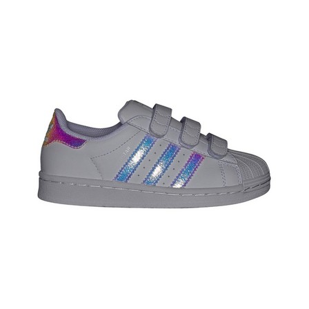 Unisex Kids Superstar Shoes Ftwr, White, A701_ONE, large image number 24