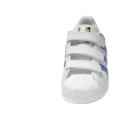 Unisex Kids Superstar Shoes Ftwr, White, A701_ONE, large image number 29