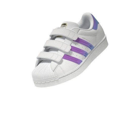 Unisex Kids Superstar Shoes Ftwr, White, A701_ONE, large image number 35