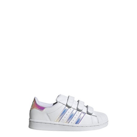 Unisex Kids Superstar Shoes Ftwr, White, A701_ONE, large image number 37