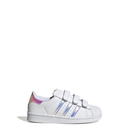 Unisex Kids Superstar Shoes Ftwr, White, A701_ONE, large image number 43