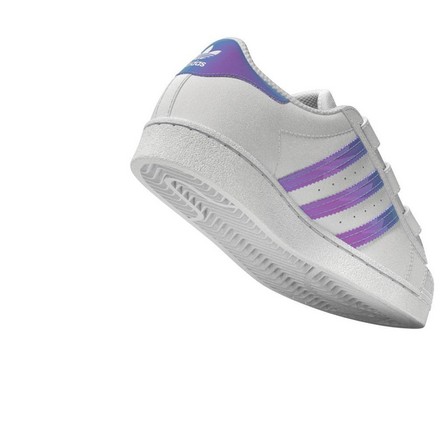 Unisex Kids Superstar Shoes Ftwr, White, A701_ONE, large image number 49