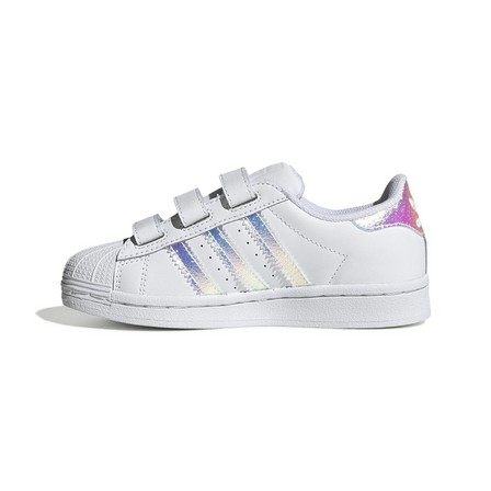 Unisex Kids Superstar Shoes Ftwr, White, A701_ONE, large image number 50