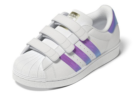 Unisex Kids Superstar Shoes Ftwr, White, A701_ONE, large image number 51