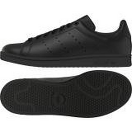 Mens Stan Smith Shoes, Black, A701_ONE, large image number 19