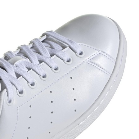 Mens Stan Smith Black Heel Tab Shoes, White, A701_ONE, large image number 7