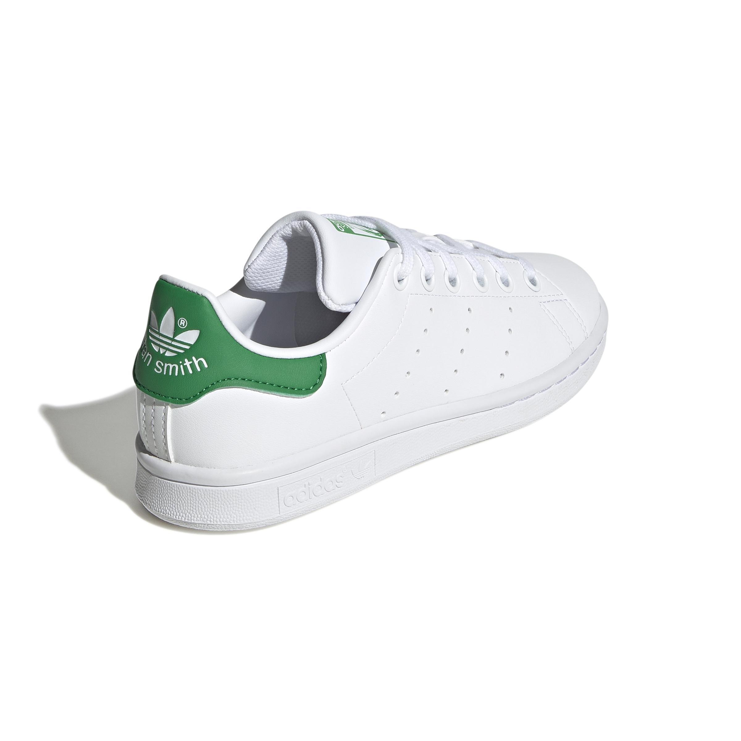 Unisex Kids Stan Smith Shoes, White, A701_ONE, large image number 3