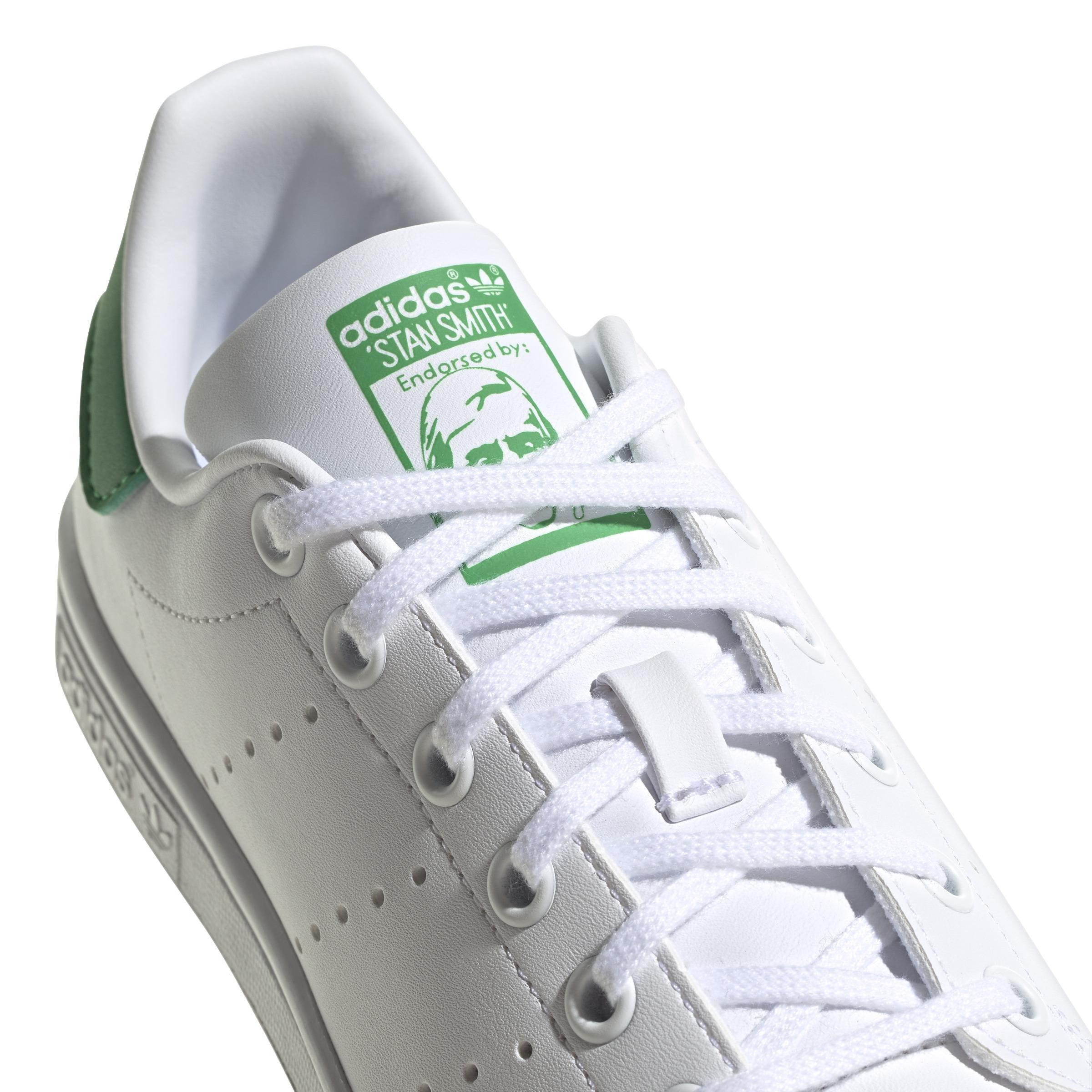Unisex Kids Stan Smith Shoes, White, A701_ONE, large image number 7