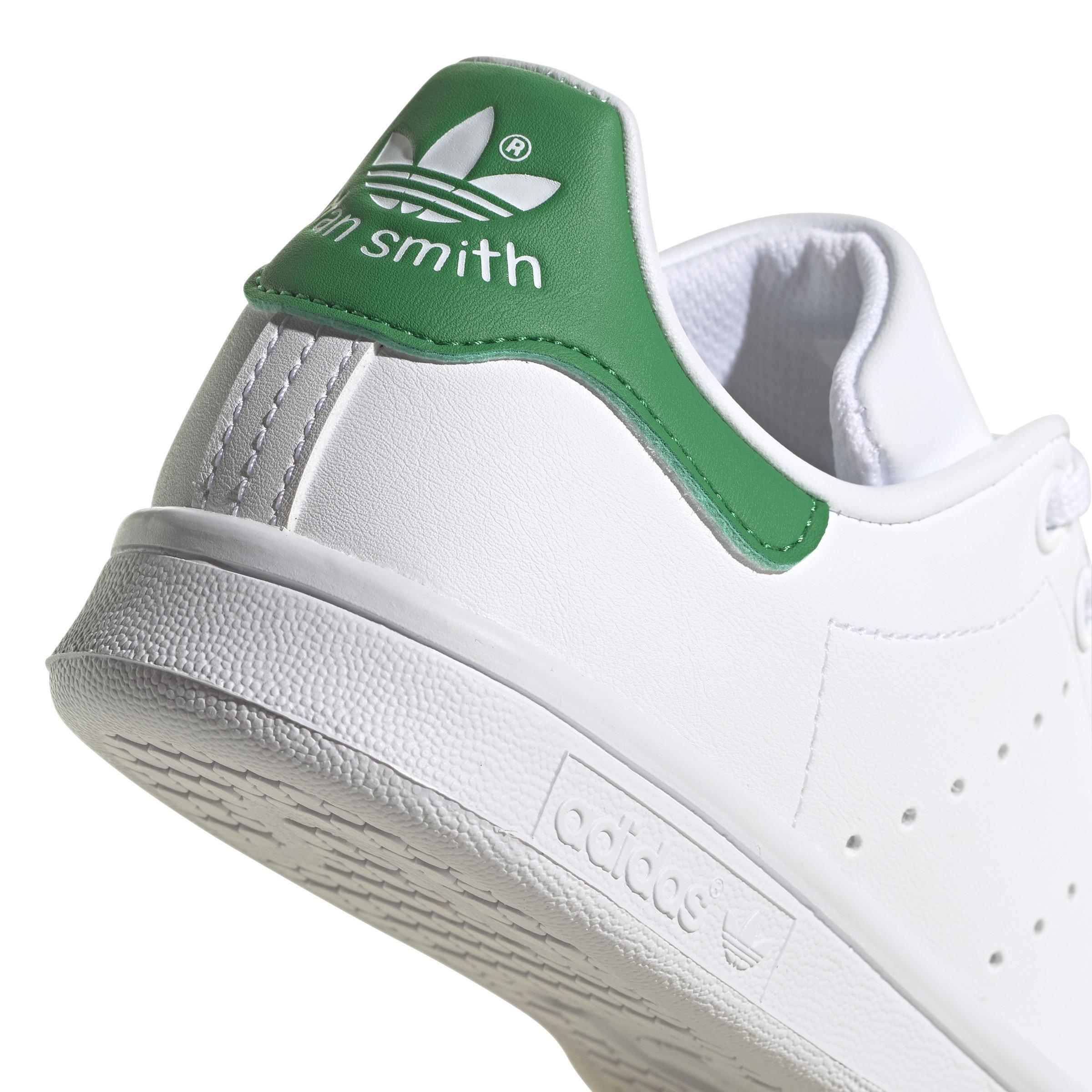 Unisex Kids Stan Smith Shoes, White, A701_ONE, large image number 8