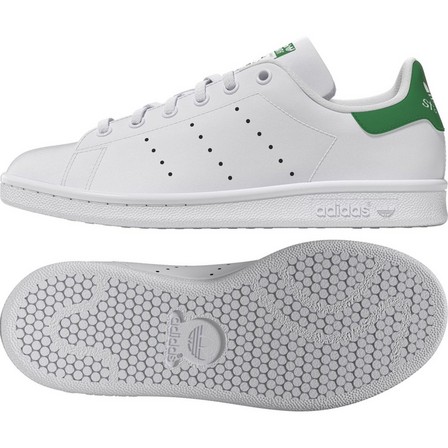 Unisex Older Kids Stan Smith Shoes , White, A701_ONE, large image number 10