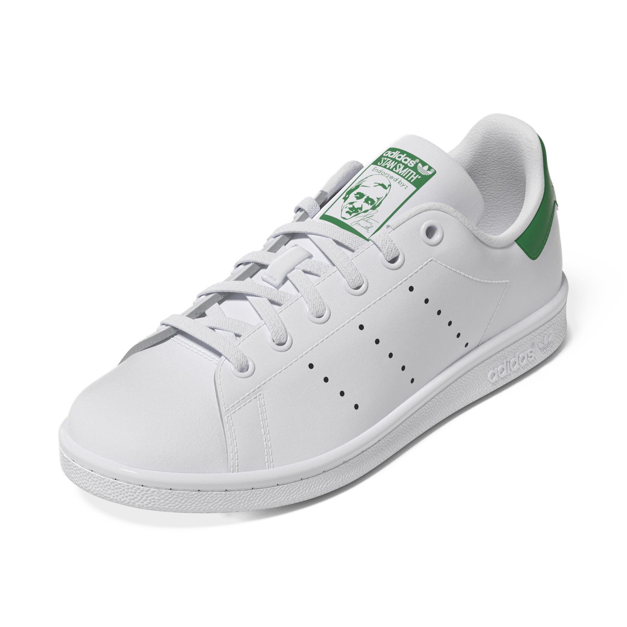 Unisex Kids Stan Smith Shoes, White, A701_ONE, large image number 14