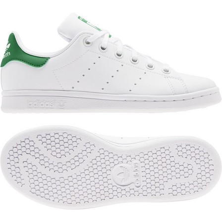 Unisex Older Kids Stan Smith Shoes , White, A701_ONE, large image number 20