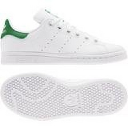 Unisex Older Kids Stan Smith Shoes , White, A701_ONE, large image number 23
