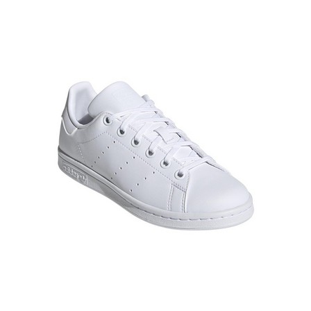 Unisex Kids Stan Smith Shoes, White, A701_ONE, large image number 2