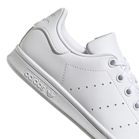 Unisex Kids Stan Smith Shoes, White, A701_ONE, large image number 6