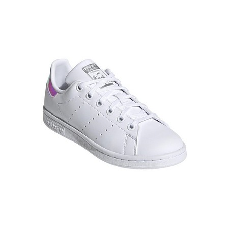 Kids Unisex Stan Smith Shoes Ftwr, White, A701_ONE, large image number 2