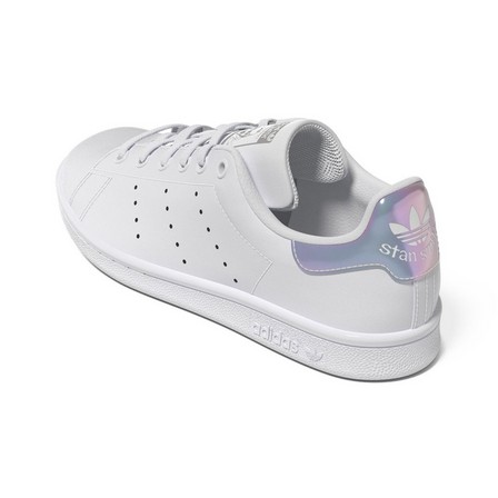 Kids Unisex Stan Smith Shoes Ftwr, White, A701_ONE, large image number 4