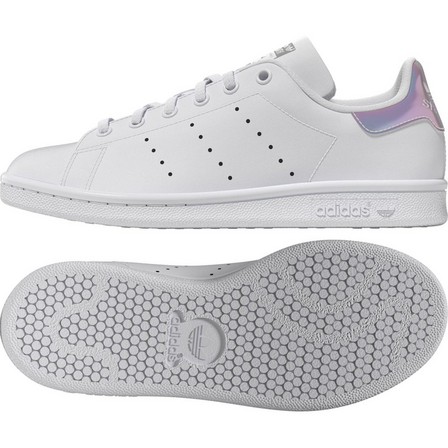 Kids Unisex Stan Smith Shoes Ftwr, White, A701_ONE, large image number 14