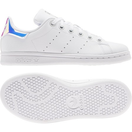 Kids Unisex Stan Smith Shoes Ftwr, White, A701_ONE, large image number 20