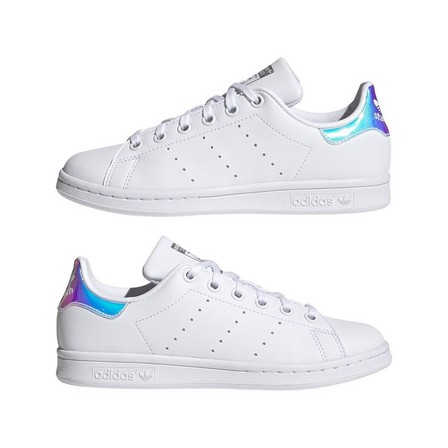 Kids Unisex Stan Smith Shoes Ftwr, White, A701_ONE, large image number 23