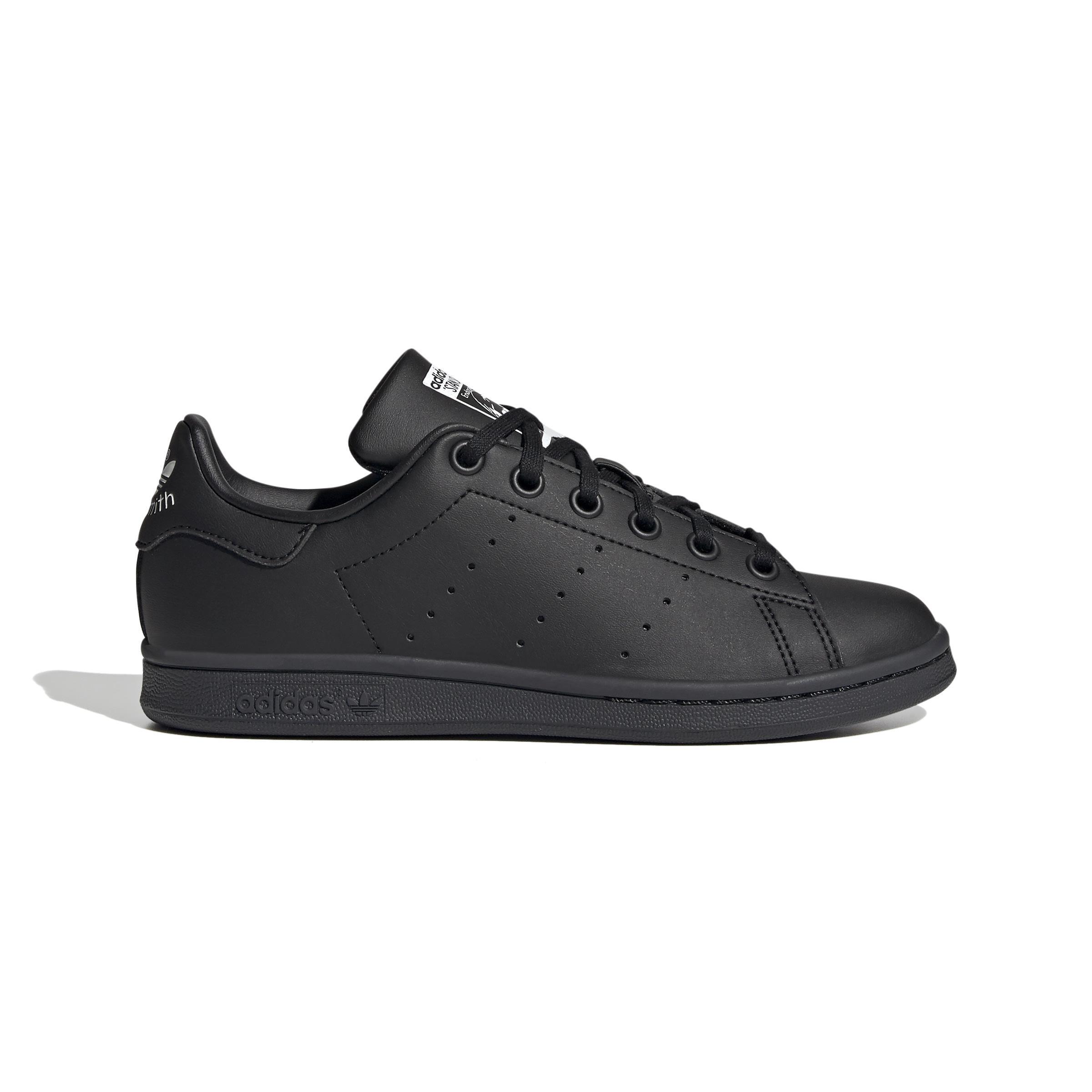 Kids Unisex Stan Smith Shoes, Black, A701_ONE, large image number 0