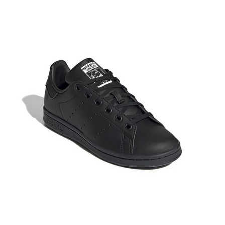 Kids Unisex Stan Smith Shoes, Black, A701_ONE, large image number 1