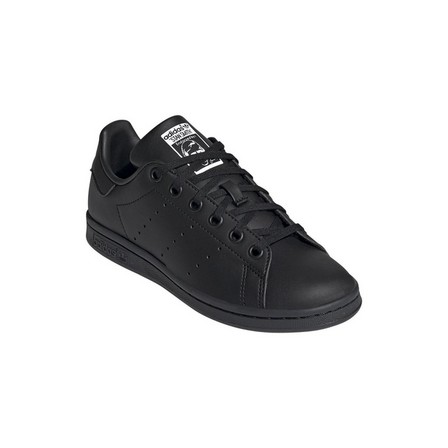 Unisex Kids Stan Smith Shoes, black, A701_ONE, large image number 2