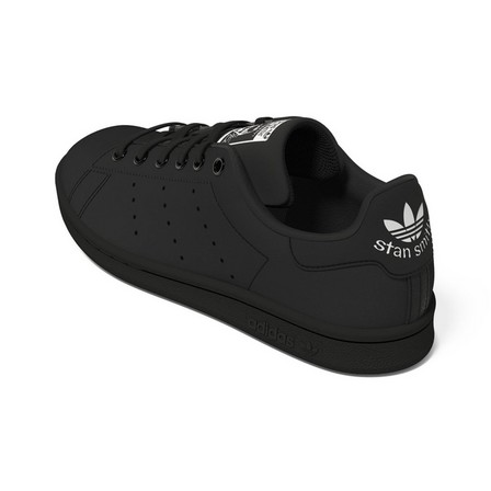 Kids Unisex Stan Smith Shoes, Black, A701_ONE, large image number 4
