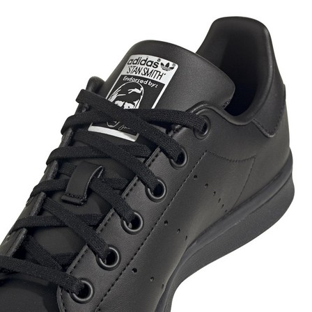 Kids Unisex Stan Smith Shoes, Black, A701_ONE, large image number 9