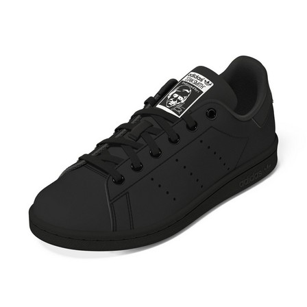 Unisex Kids Stan Smith Shoes, black, A701_ONE, large image number 20