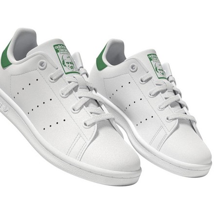 Unisex Kids Stan Smith Shoes , White, A701_ONE, large image number 20