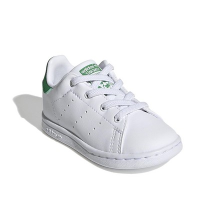 Unisex Toddlers Stan Smith Lace Shoes , White, A701_ONE, large image number 4