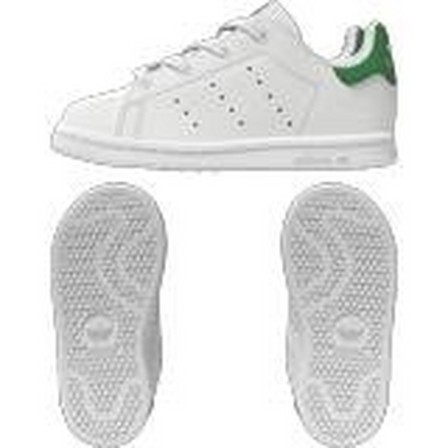 Unisex Toddlers Stan Smith Lace Shoes , White, A701_ONE, large image number 15