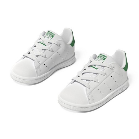 Unisex Toddlers Stan Smith Lace Shoes , White, A701_ONE, large image number 16