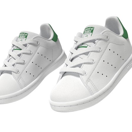 Unisex Toddlers Stan Smith Lace Shoes , White, A701_ONE, large image number 28