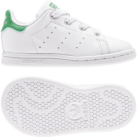 Unisex Toddlers Stan Smith Lace Shoes , White, A701_ONE, large image number 31
