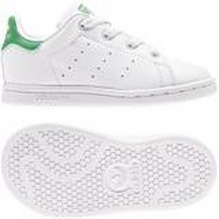 Unisex Toddlers Stan Smith Lace Shoes , White, A701_ONE, large image number 33