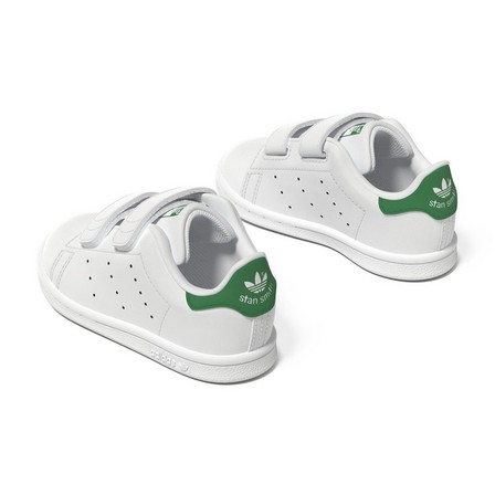 Baby Unisex Stan Smith Shoes, White, A701_ONE, large image number 4