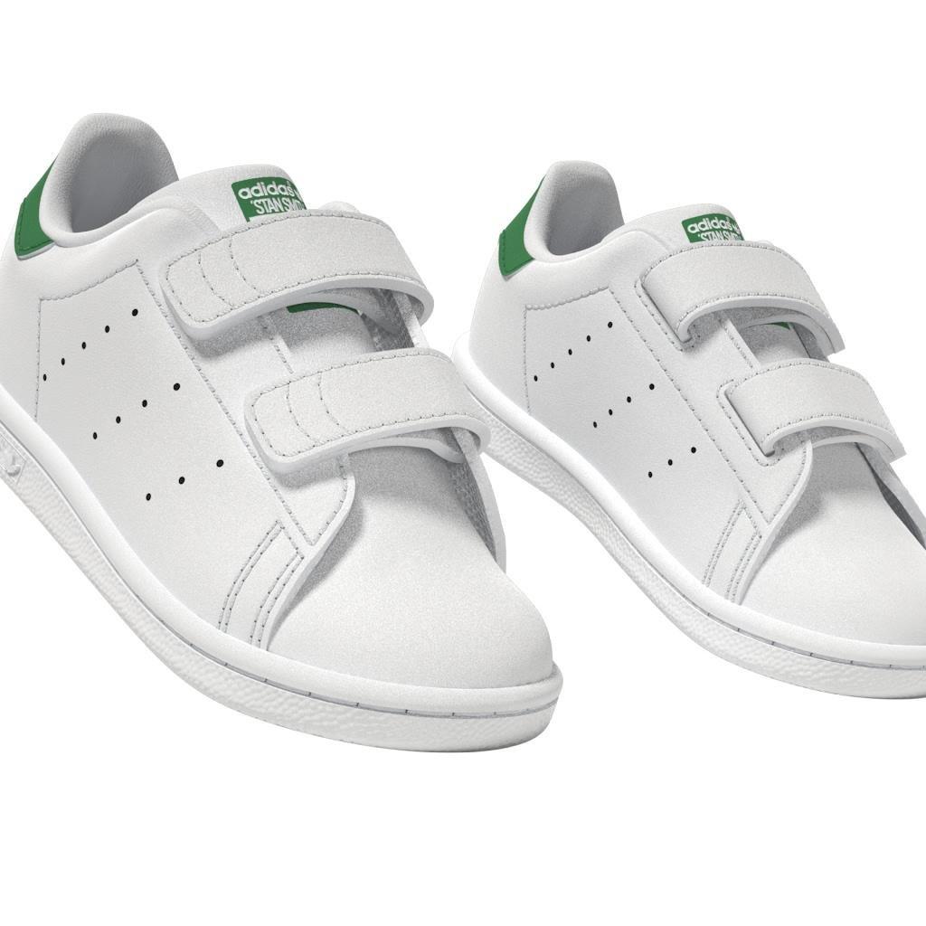 Kids Unisex Stan Smith Shoes, White, A701_ONE, large image number 7