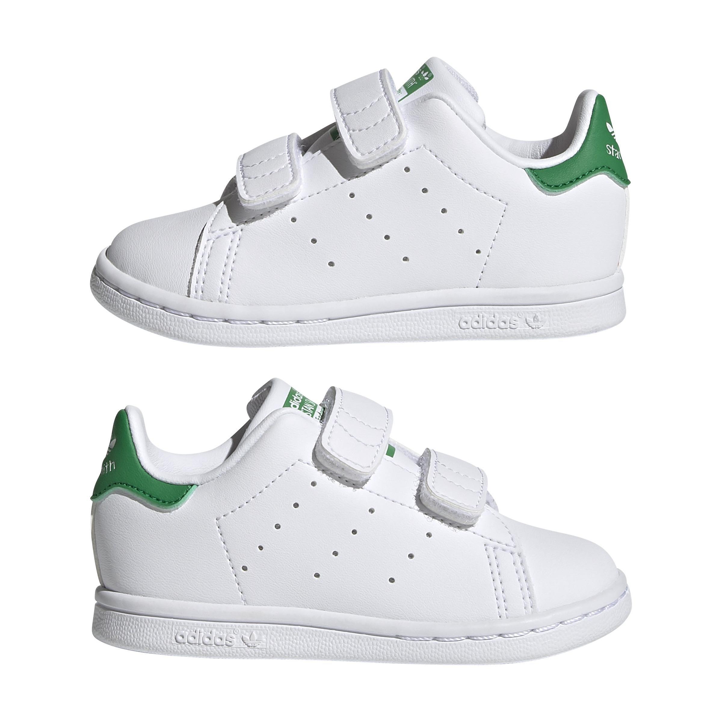 Kids Unisex Stan Smith Shoes, White, A701_ONE, large image number 12